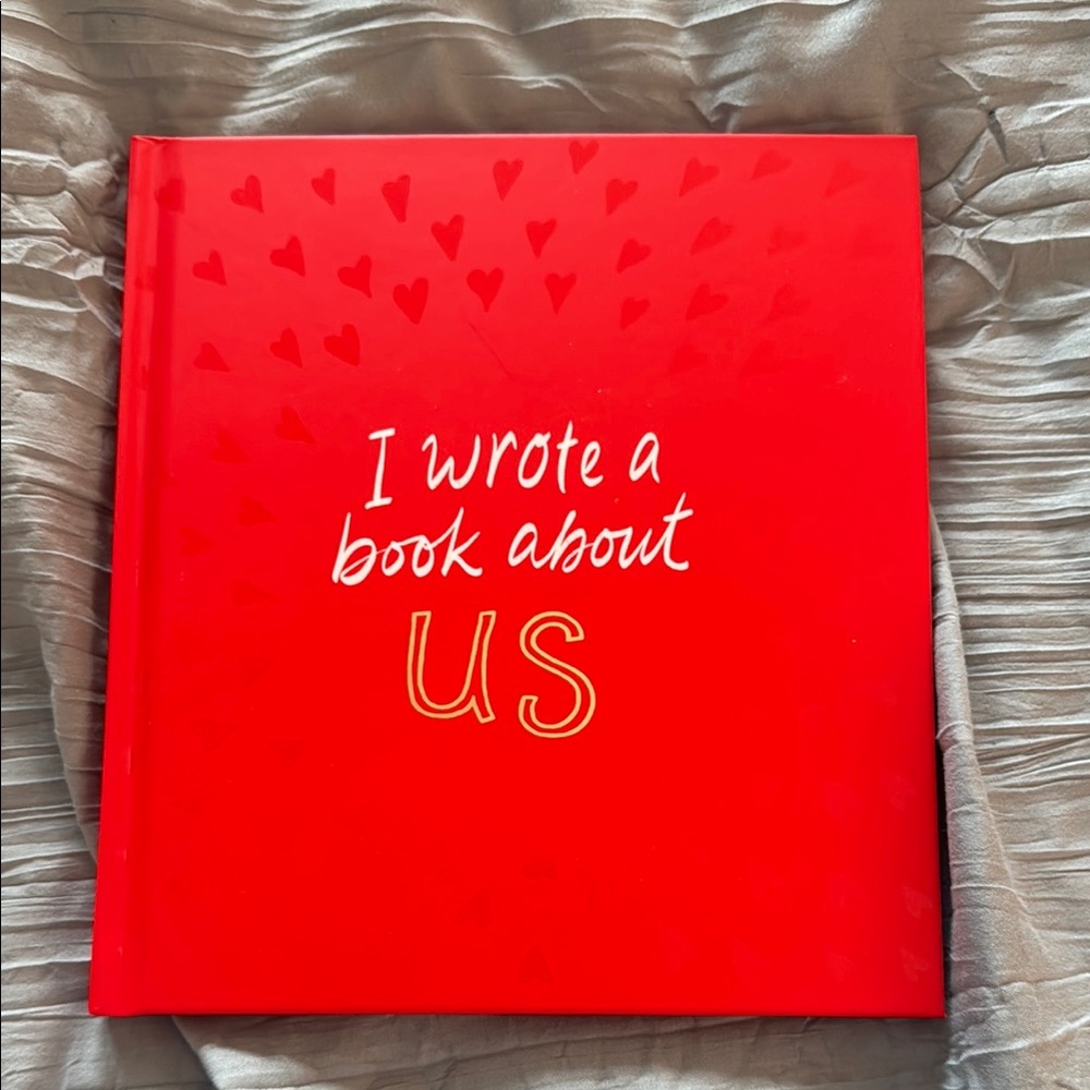 Red Heart-Patterned Book by Unknown Brand